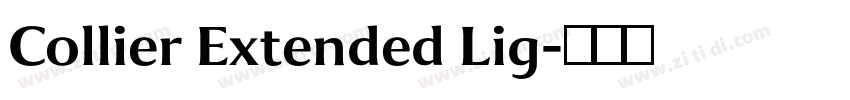 Collier Extended Lig字体转换